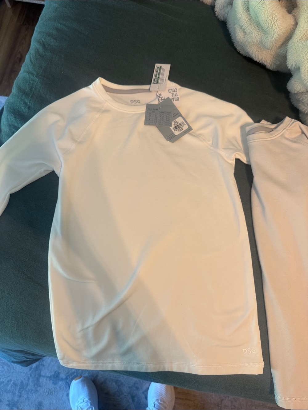 DSG White Long Sleeve Active Top for Kids